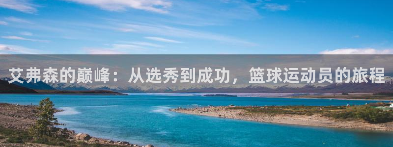 杏鑫娱乐体育凯捷平台招商：艾弗森的巅峰：从选秀到成功，篮球运动员的旅程