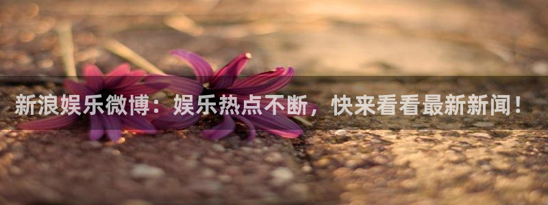 杏鑫娱乐凯捷开号链接：新浪娱乐微博：娱乐热点不断，快来看看最新新闻！